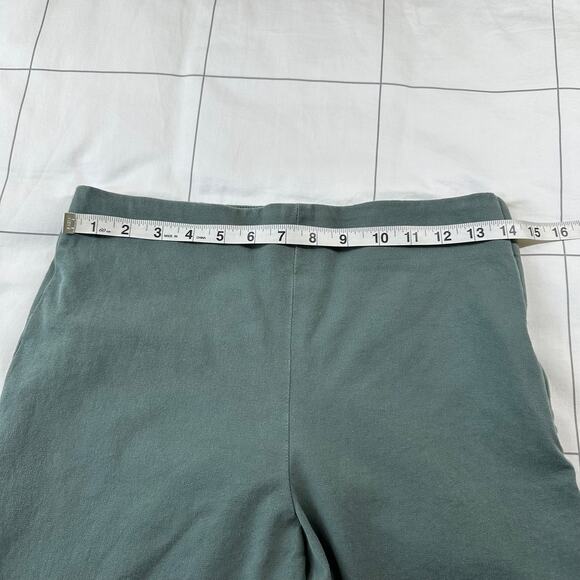 COS Pants Womens EU 38 Green Ankle Zipper Stretch Career Side Zip Slim Business - Picture 5 of 9